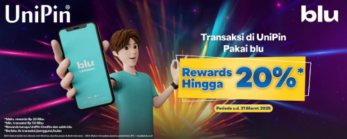 Top Up Games Apa Aja di UniPin Pakai blu Bisa Dapat Rewards Hingga 20%!